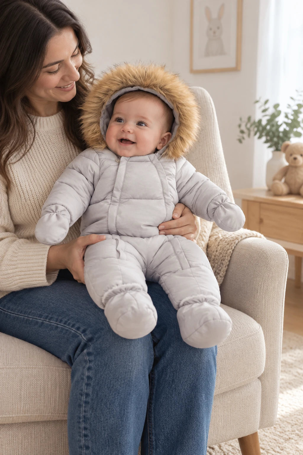 Combinaison Neige Bebe - Gris