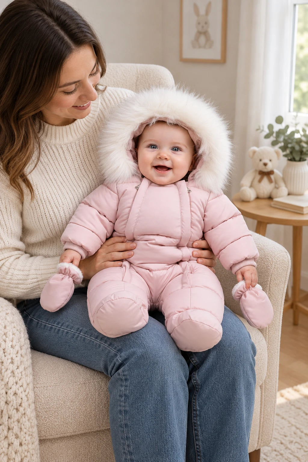 Combinaison Neige Bebe - Rose