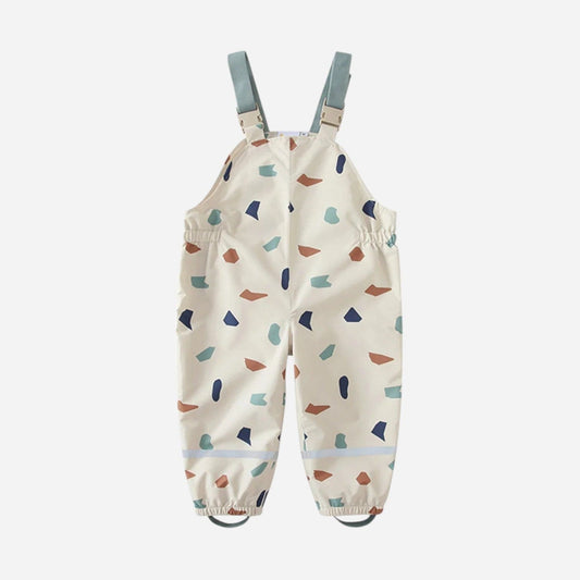 Combinaison Pluie Bebe Bretelles - Blanc