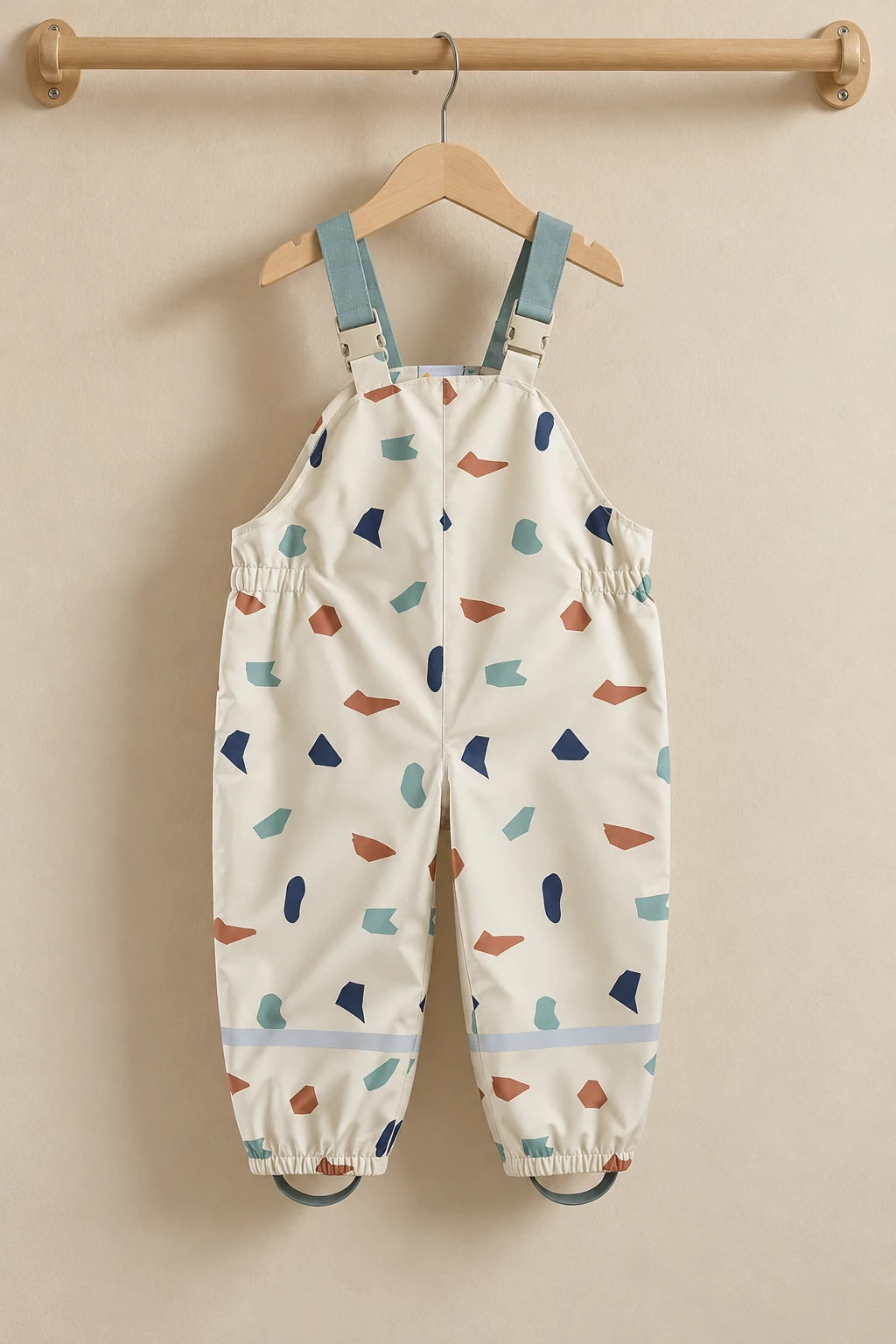 Combinaison Pluie Bebe Bretelles - Blanc