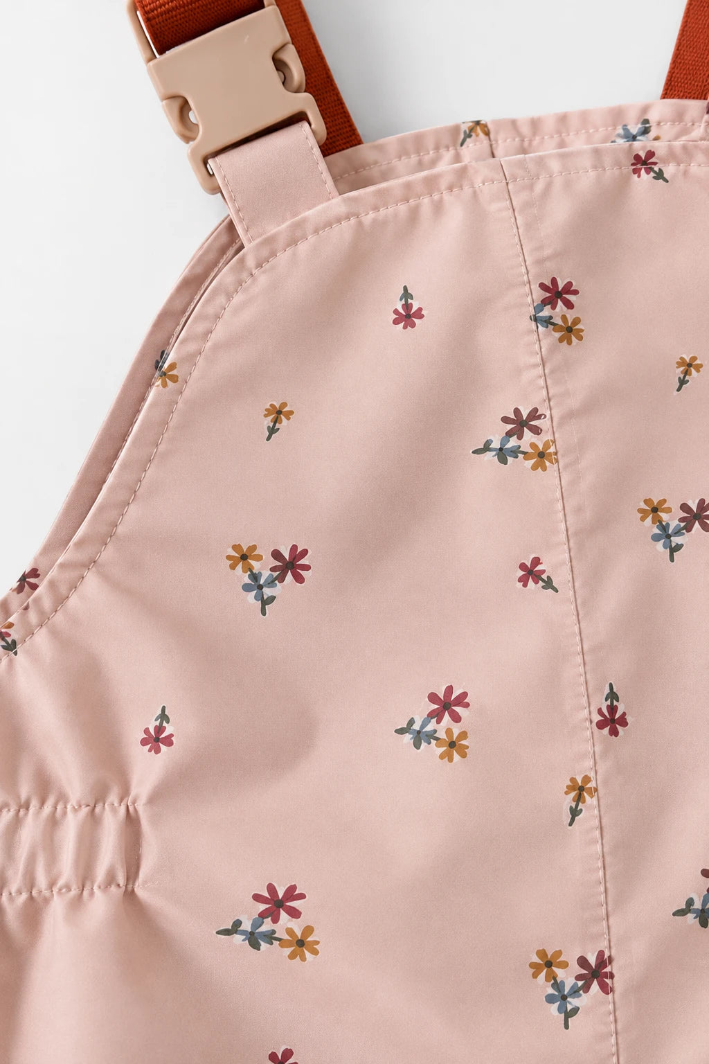 Combinaison Pluie Bebe Bretelles - Rose