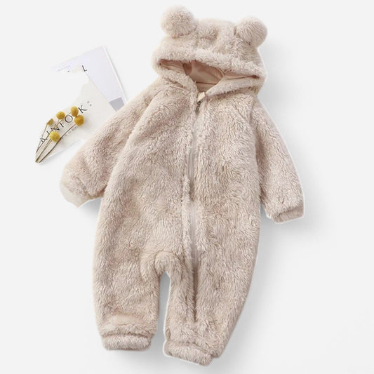 Combinaison polaire pour bebe - Beige