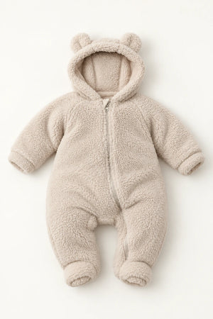 Combinaison polaire pour bebe - Beige