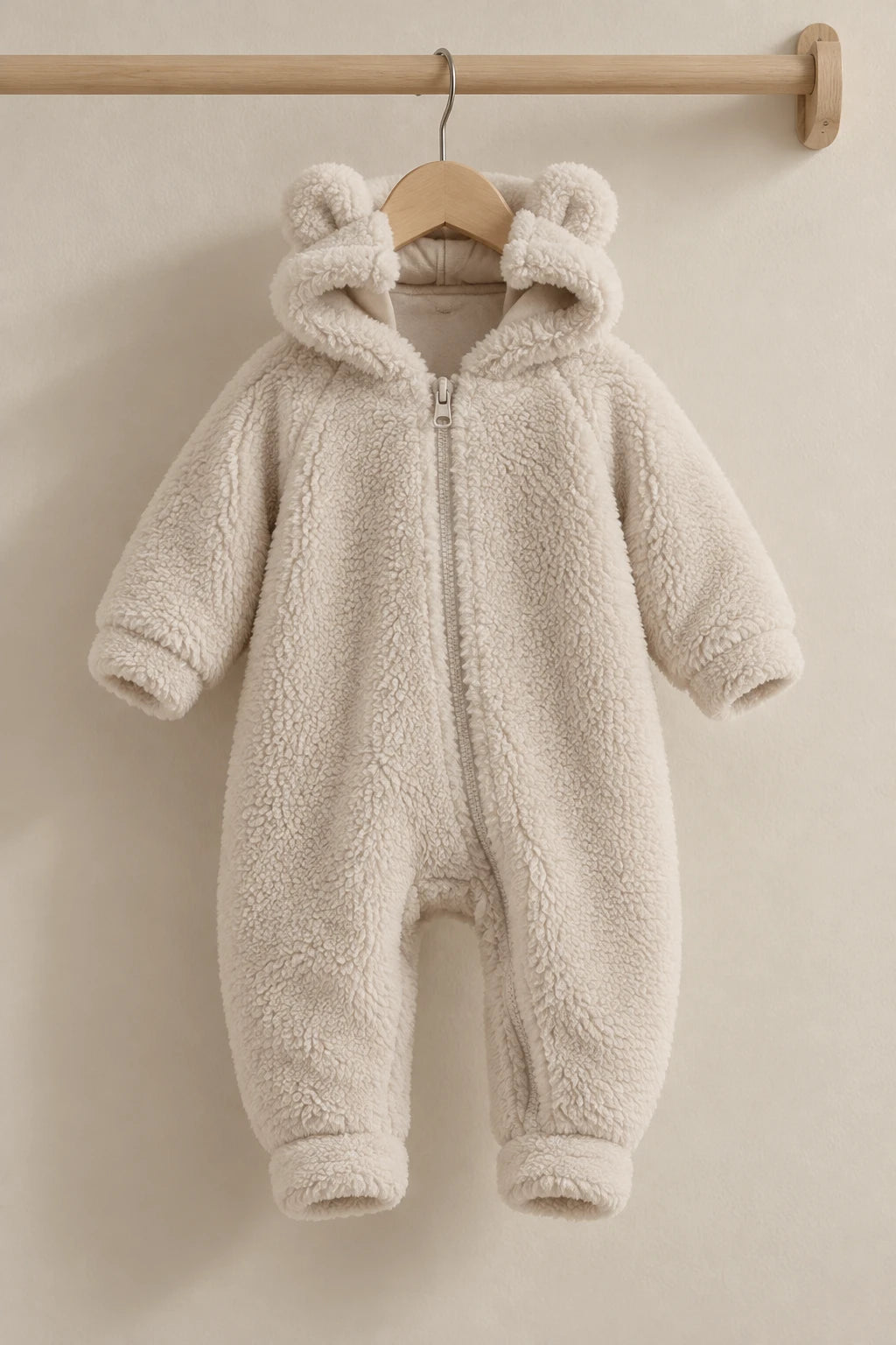 Combinaison polaire pour bebe - Beige