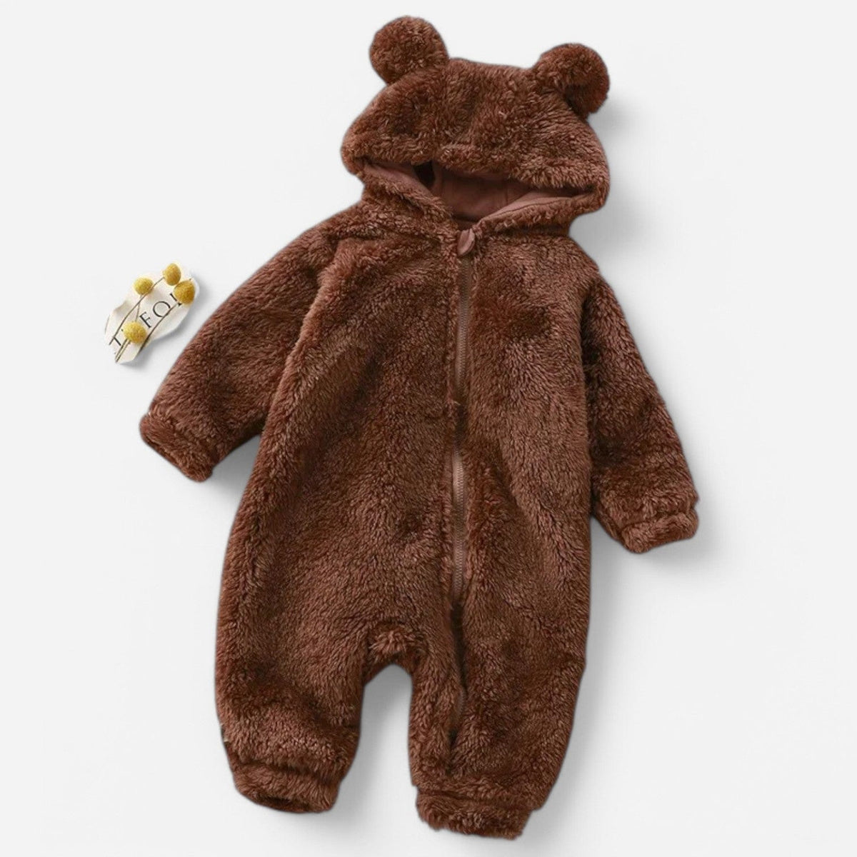 Combinaison polaire pour bebe - Marron