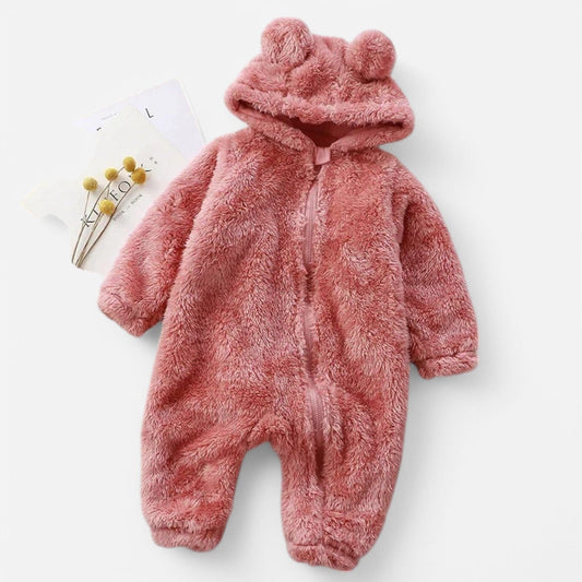 Combinaison polaire pour bebe - Rose