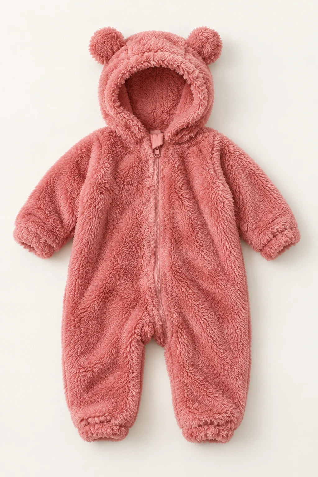 Combinaison polaire pour bebe - Rose