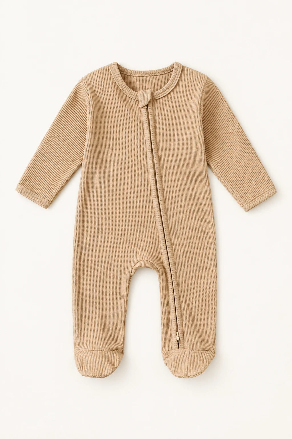 Combinaison Pur Coton Bébé - Beige