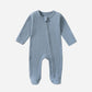 Combinaison Pur Coton Bébé - Bleu
