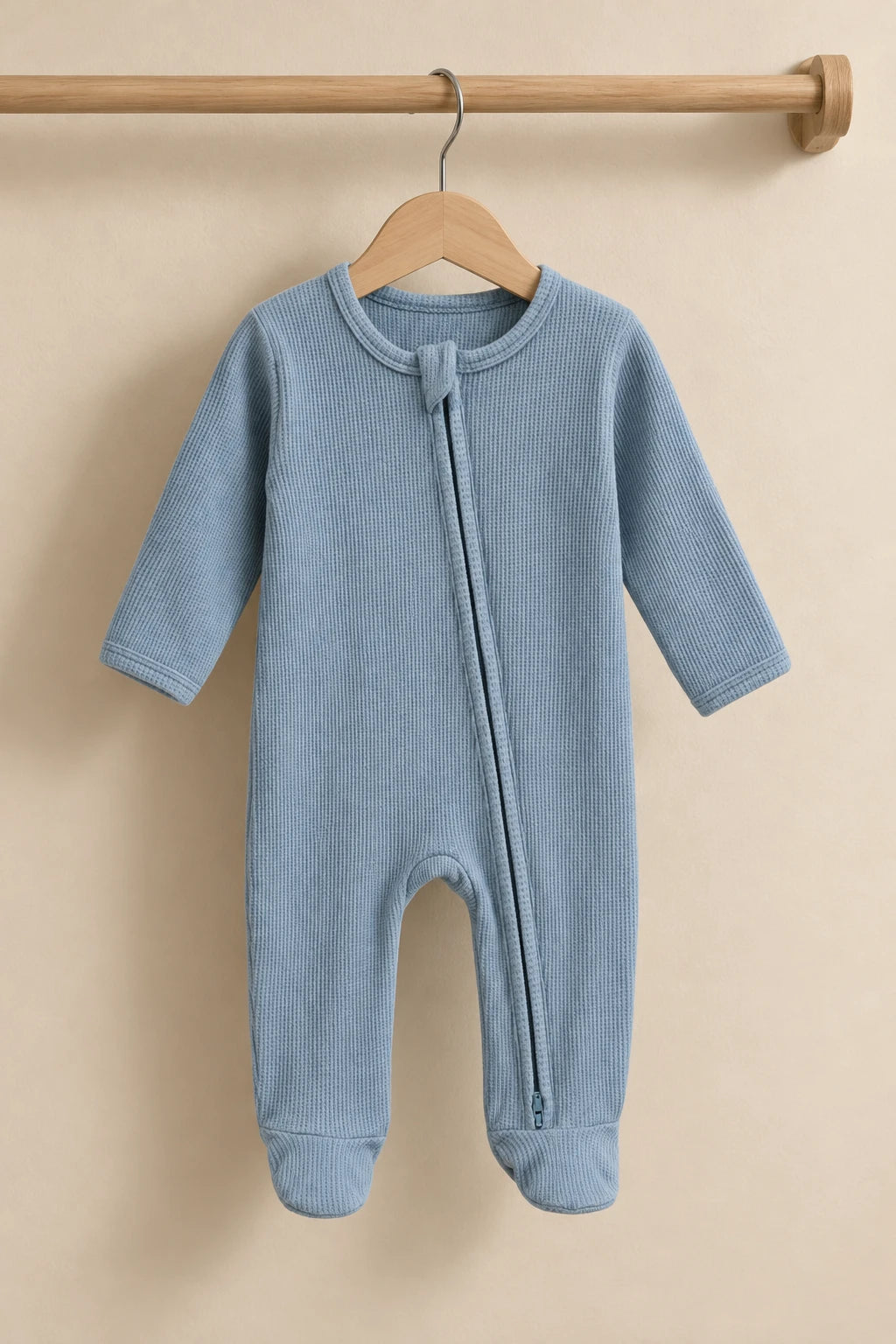 Combinaison Pur Coton Bébé - Bleu