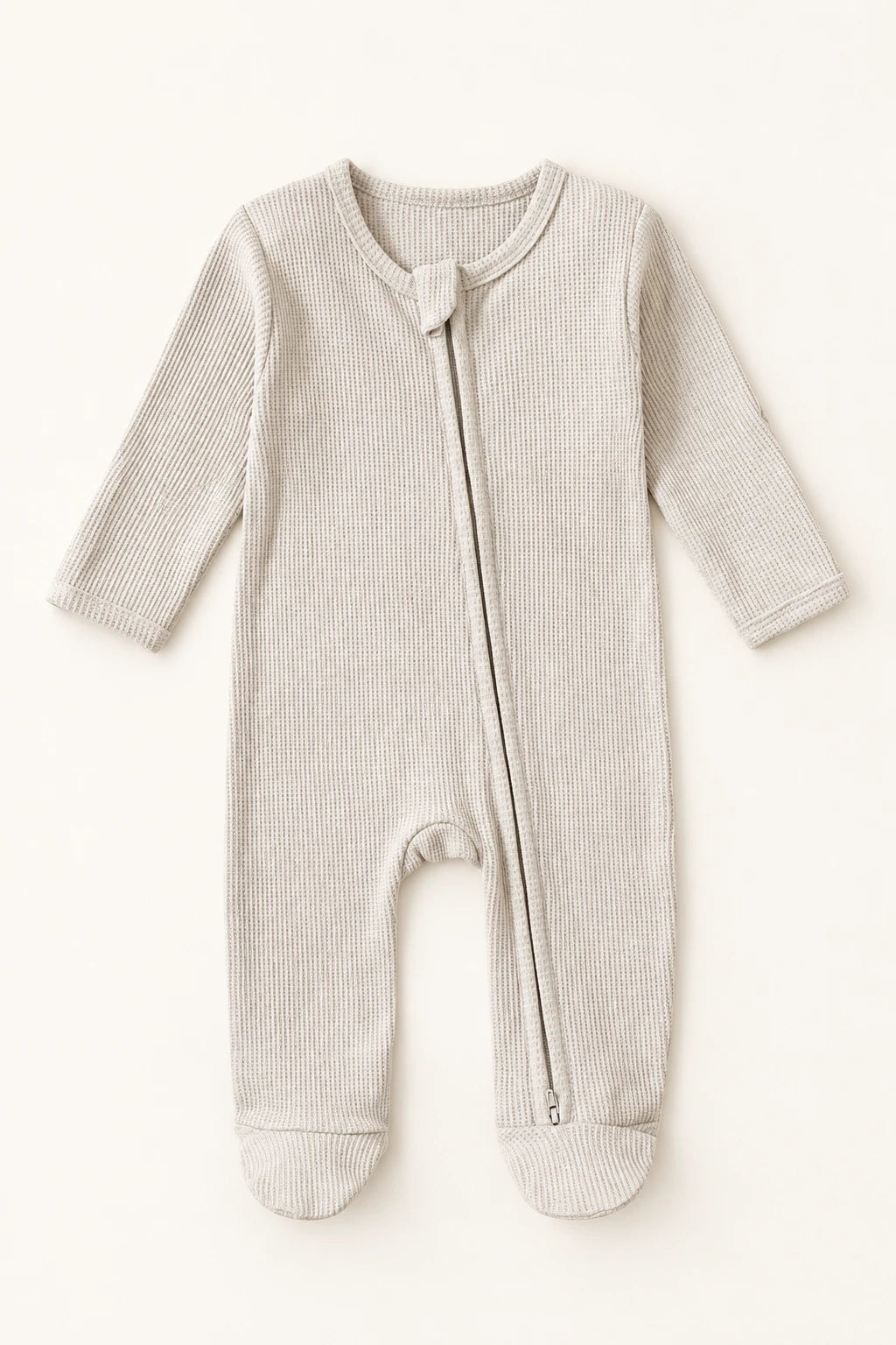 Combinaison Pur Coton Bébé - Gris