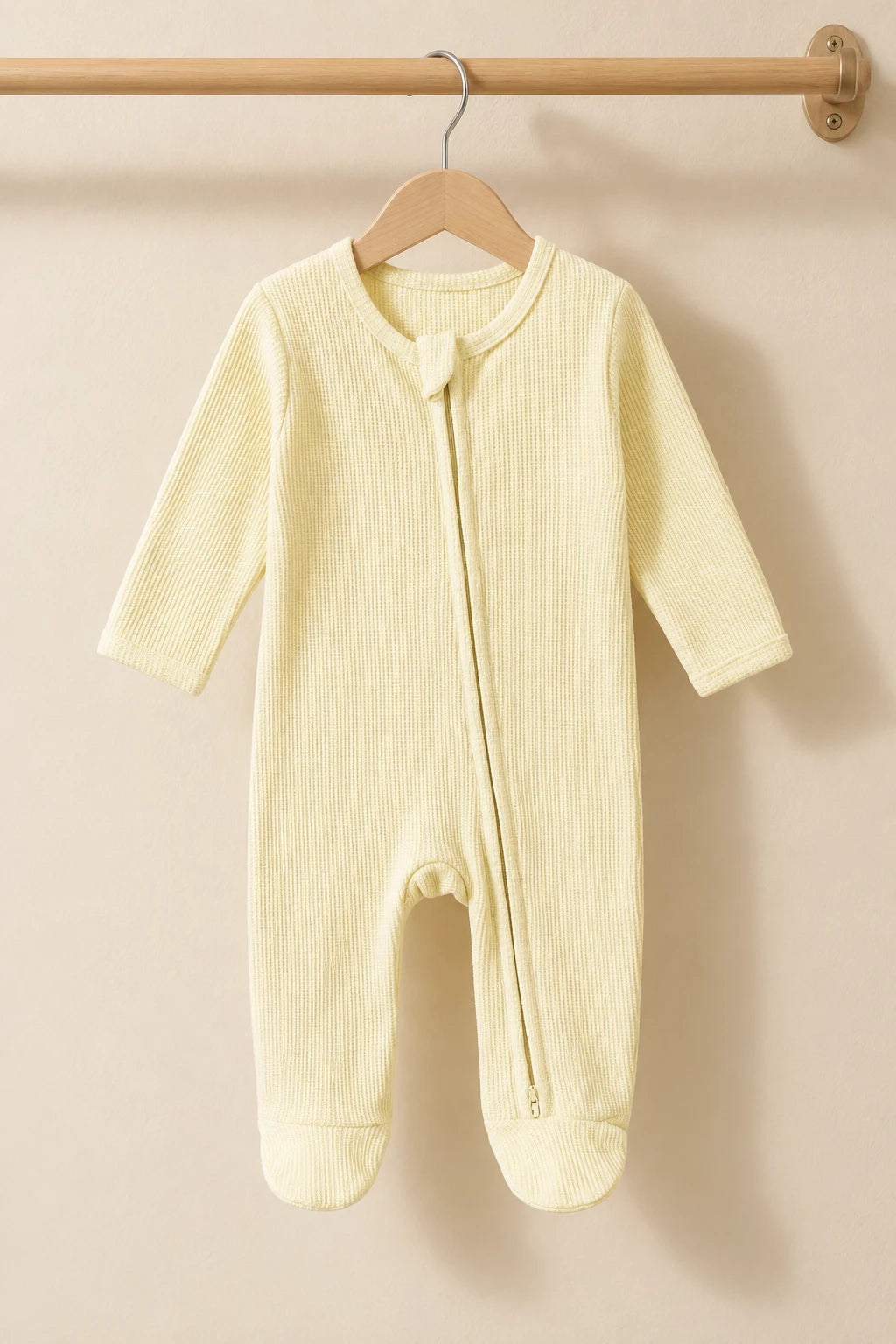 Combinaison Pur Coton Bébé - Jaune