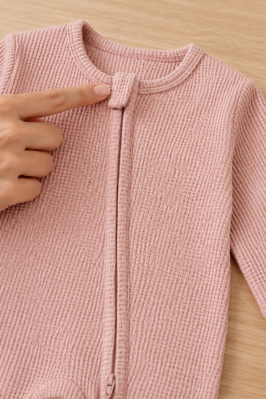 Combinaison Pur Coton Bébé - Rose