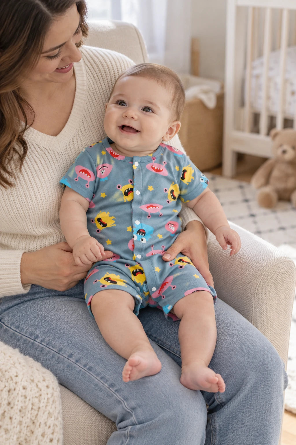 Combinaison Pyjama Bebe - Aliens