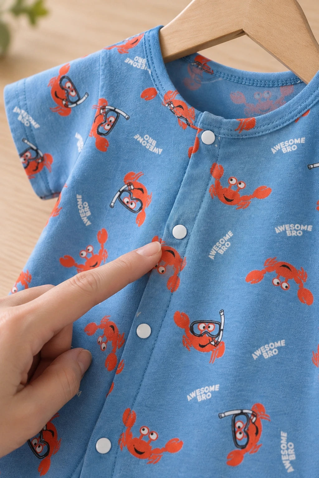 Combinaison Pyjama Bebe - Crabes