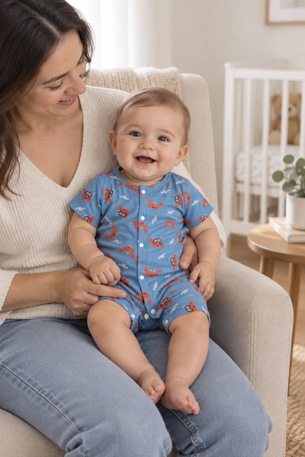 Combinaison Pyjama Bebe - Crabes