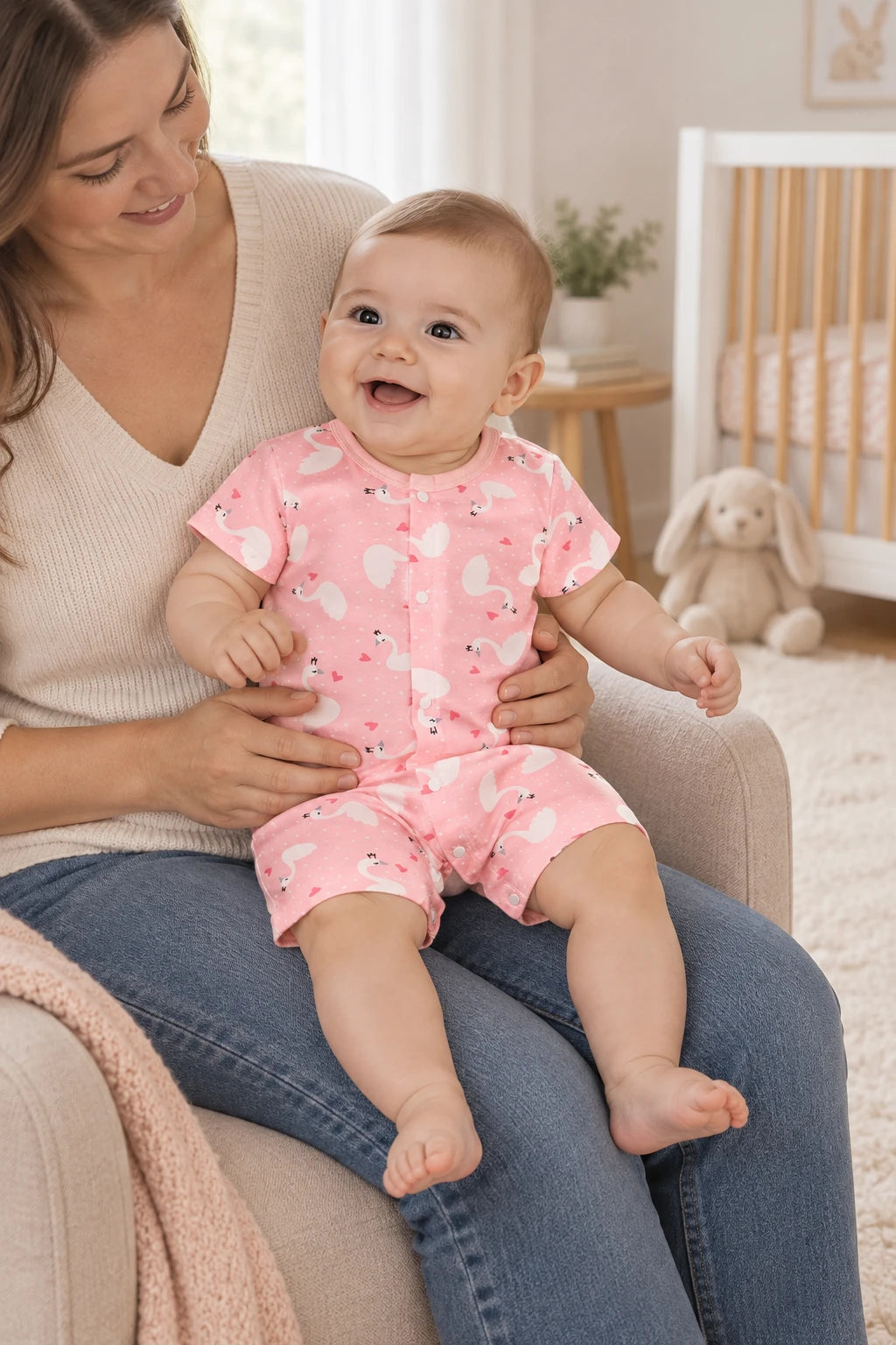 Combinaison Pyjama Bebe - Cygnes