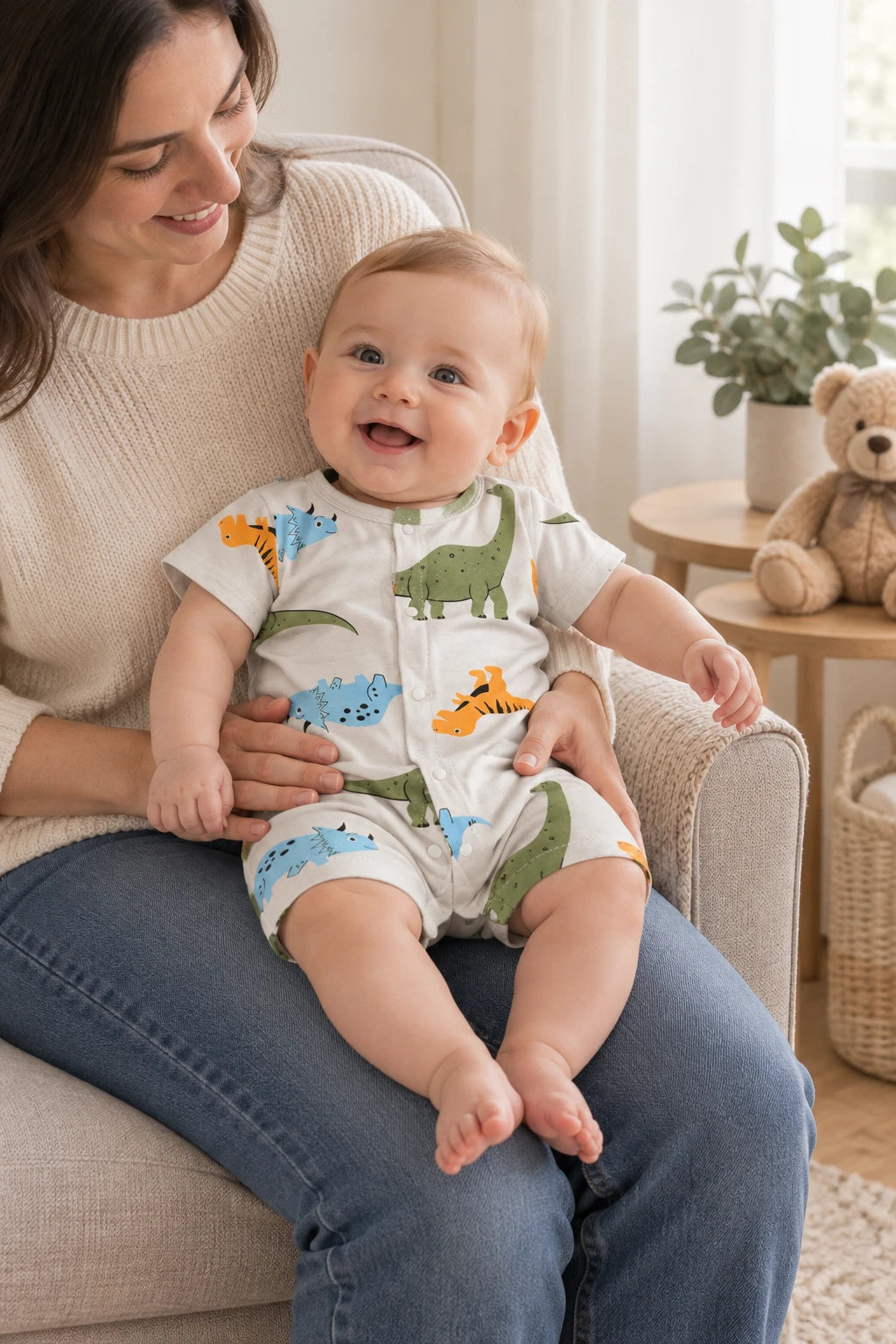Combinaison Pyjama Bebe - Dinosaures