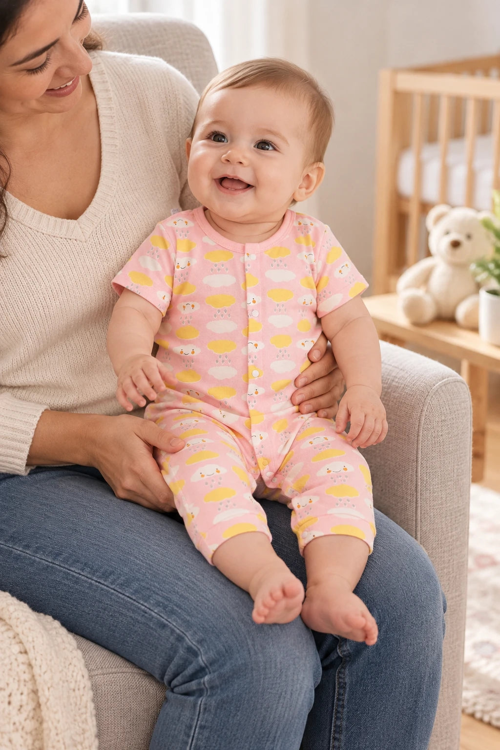 Combinaison Pyjama Bebe - Nuages