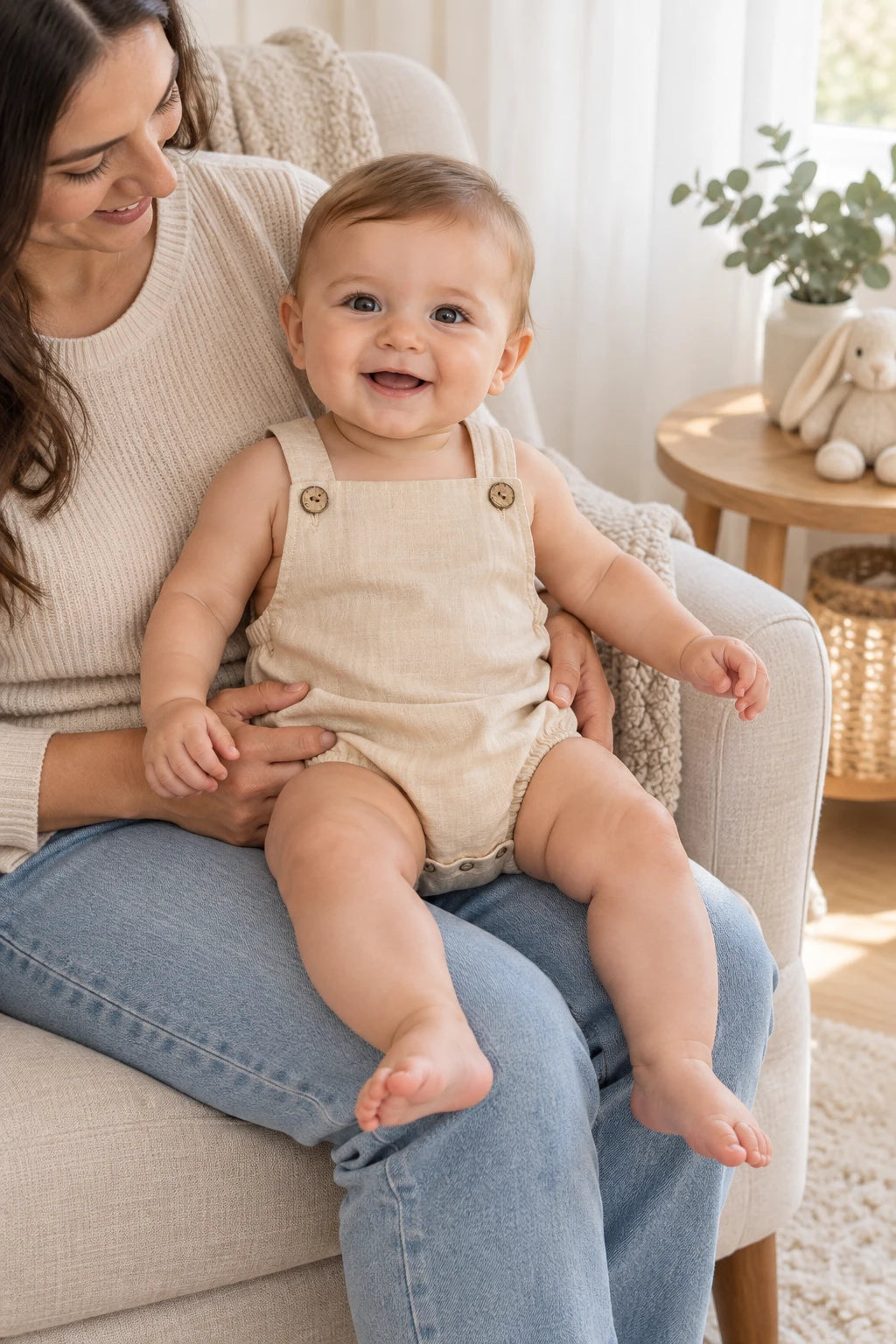 Combinaison Salopette Bebe - Beige