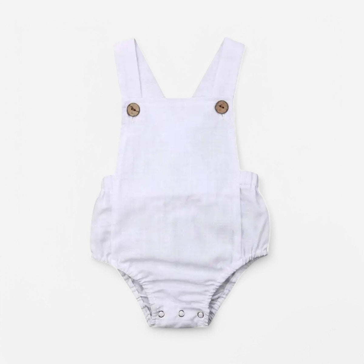 Combinaison Salopette Bebe - Blanc
