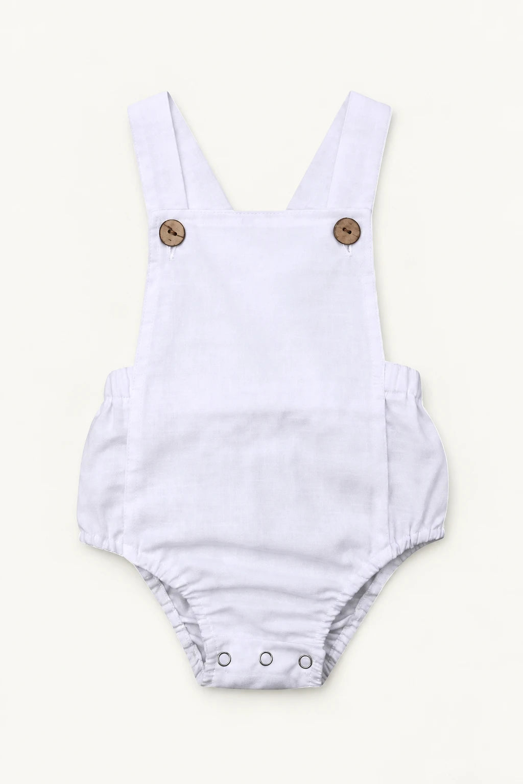 Combinaison Salopette Bebe - Blanc
