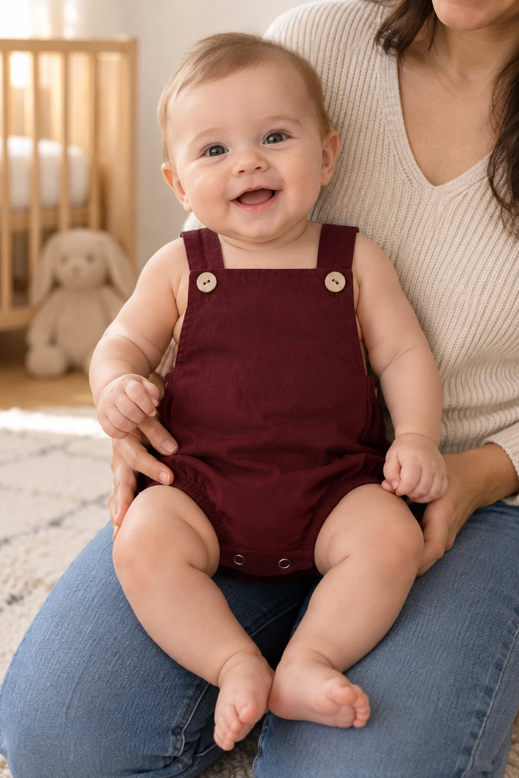 Combinaison Salopette Bebe - Bordeaux