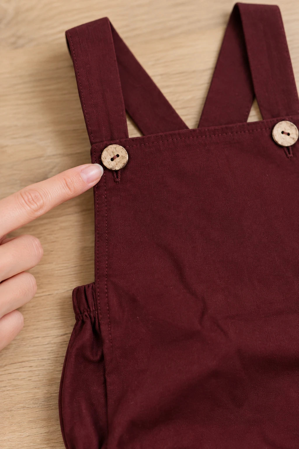 Combinaison Salopette Bebe - Bordeaux