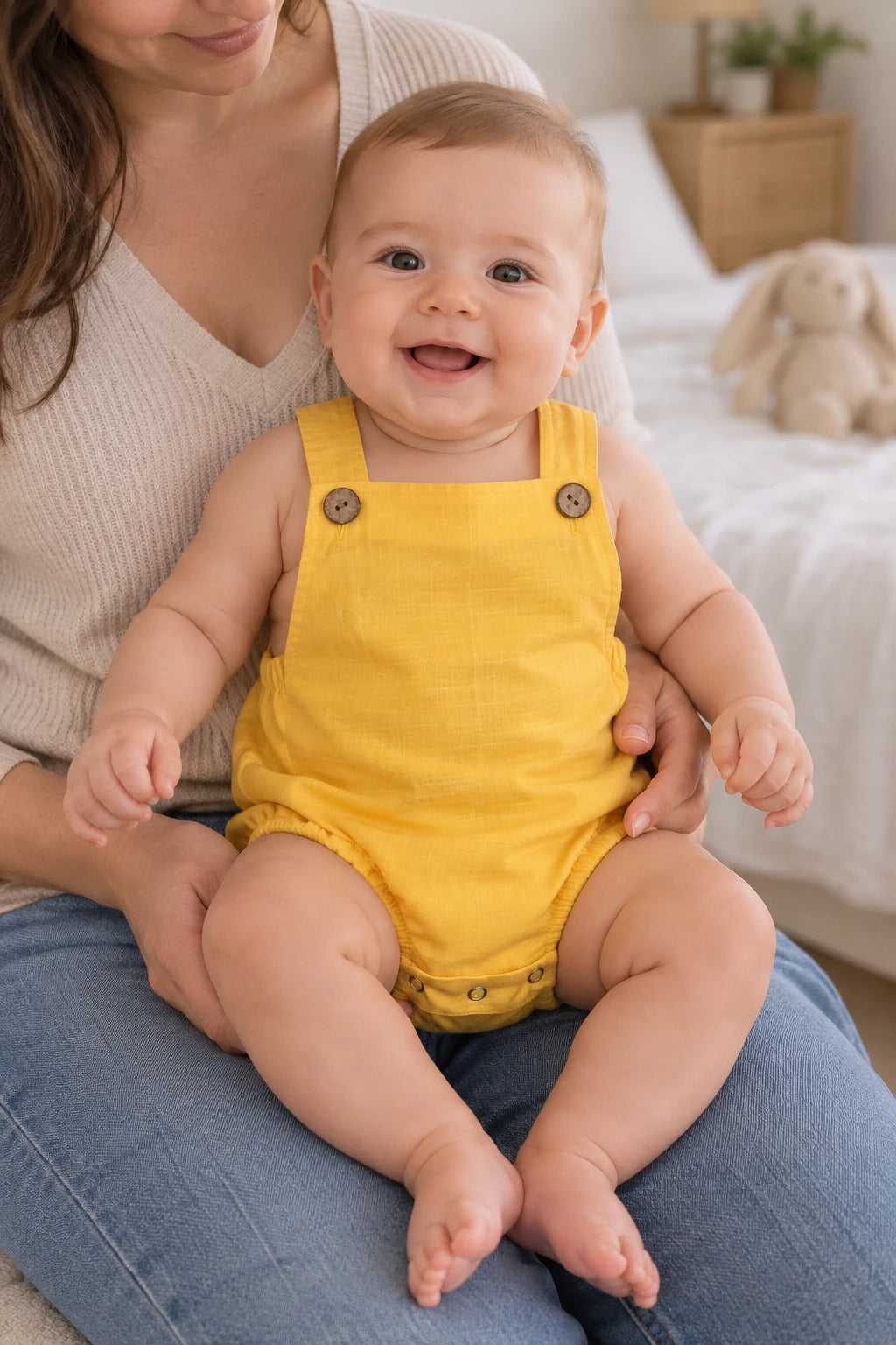 Combinaison Salopette Bebe - Jaune