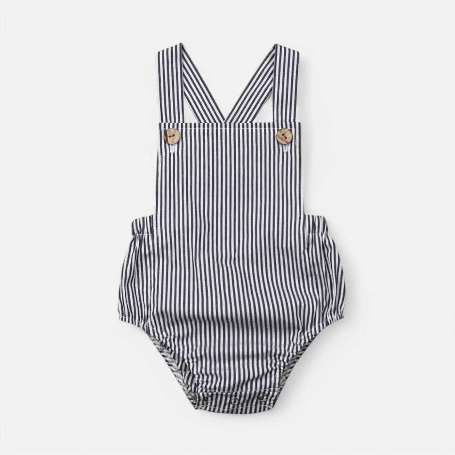Combinaison Salopette Bebe - Noir Rayé