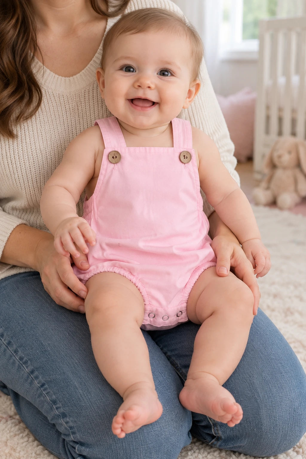 Combinaison Salopette Bebe - Rose