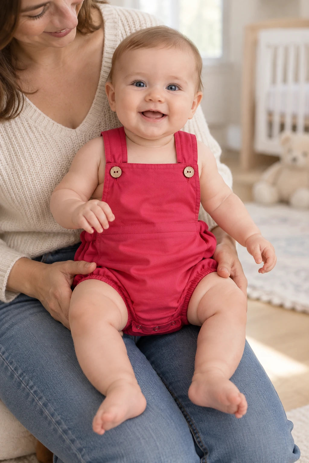 Combinaison Salopette Bebe - Rouge