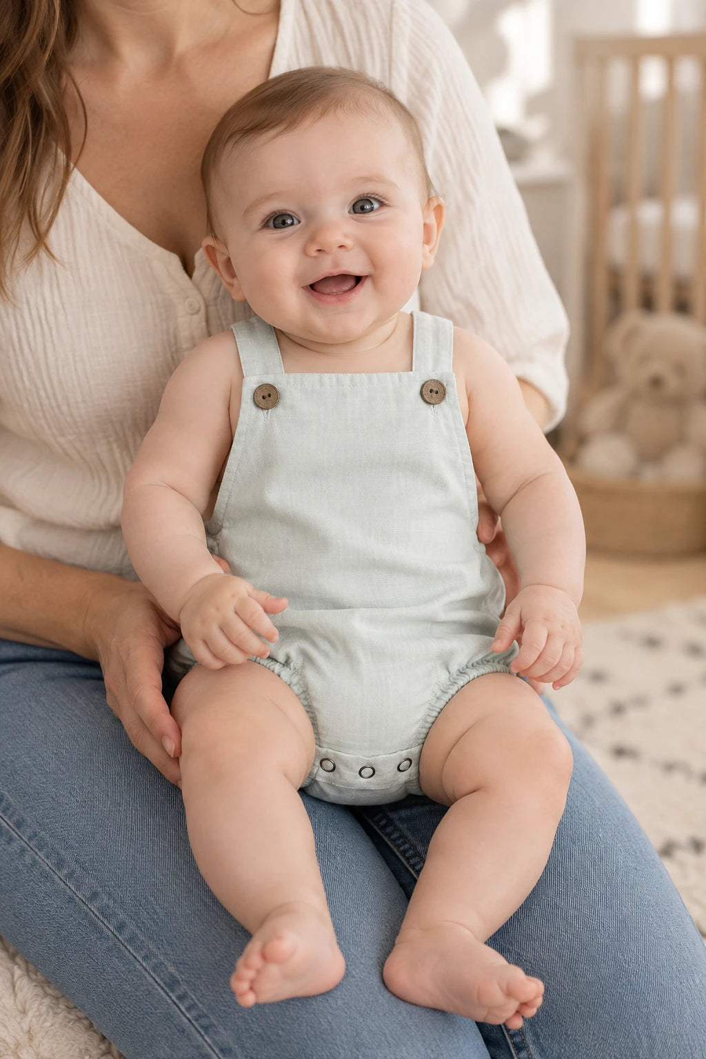 Combinaison Salopette Bebe - Vert Clair