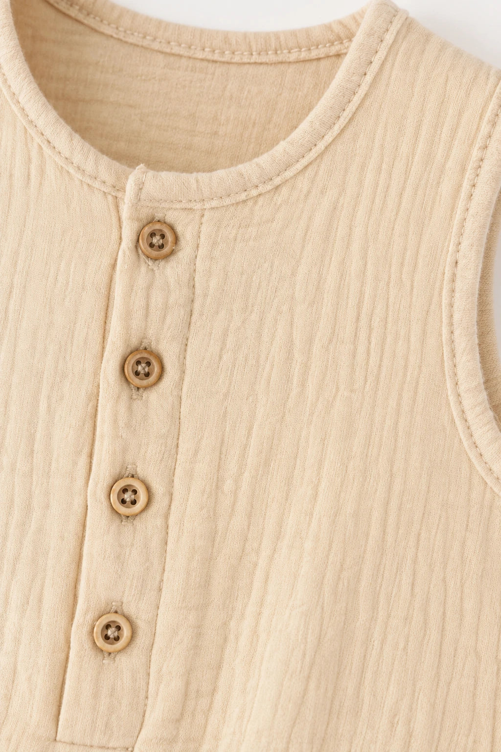 Combinaison Sans Manche Bebe - Beige