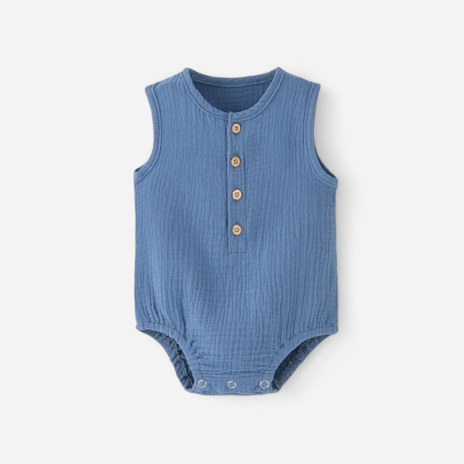 Combinaison Sans Manche Bebe - Bleu