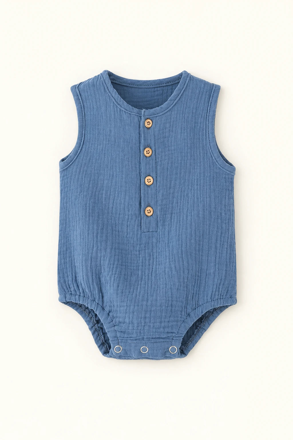 Combinaison Sans Manche Bebe - Bleu