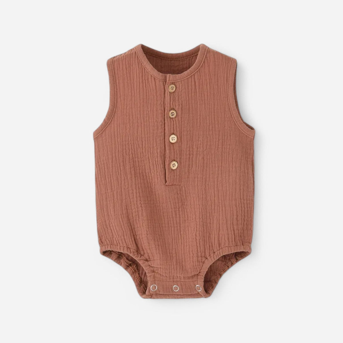 Combinaison Sans Manche Bebe - Marron