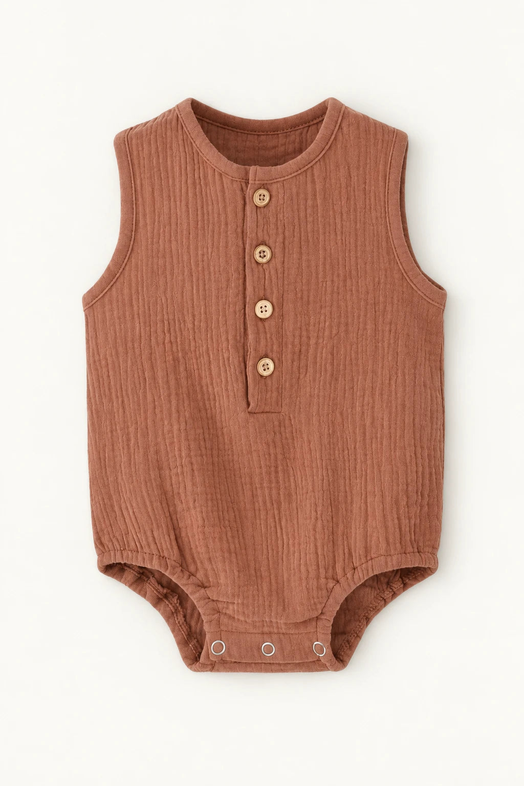 Combinaison Sans Manche Bebe - Marron