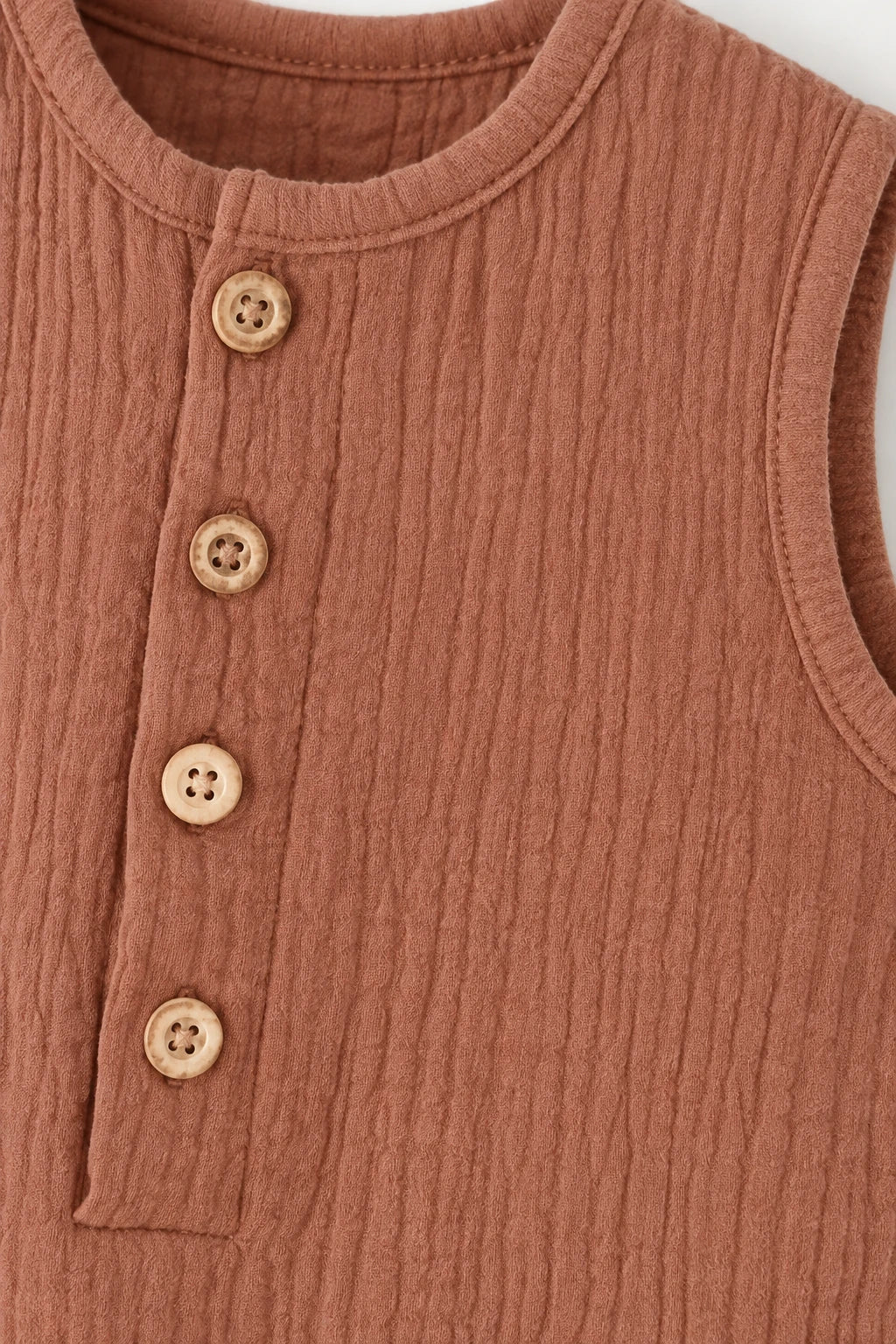 Combinaison Sans Manche Bebe - Marron