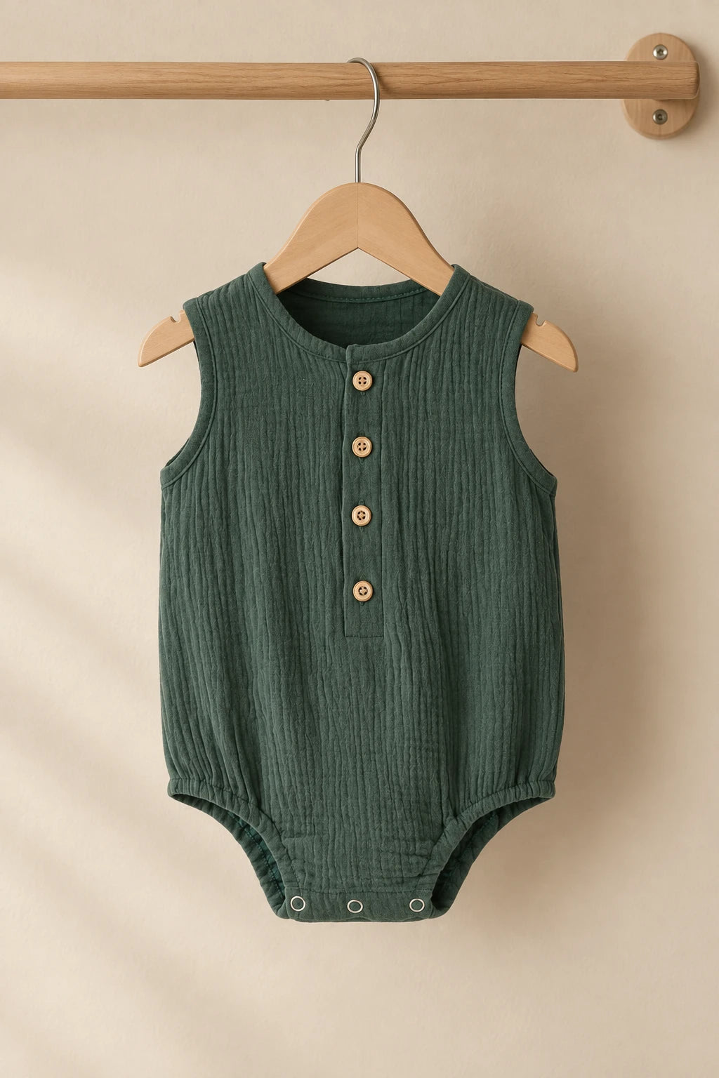 Combinaison Sans Manche Bebe - Vert