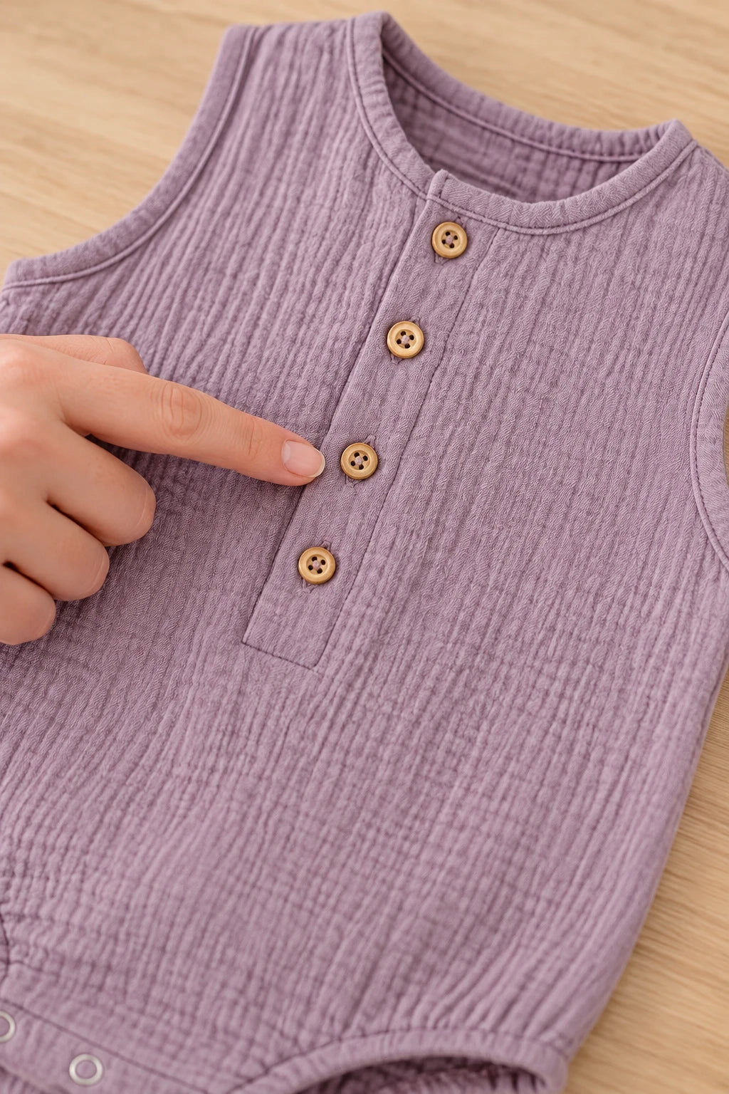 Combinaison Sans Manche Bebe - Violet