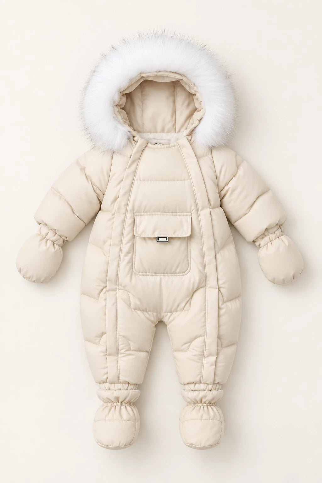 Combinaison Ski Bebe Fille - Beige