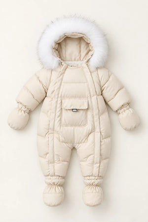 Combinaison Ski Bebe Fille - Beige