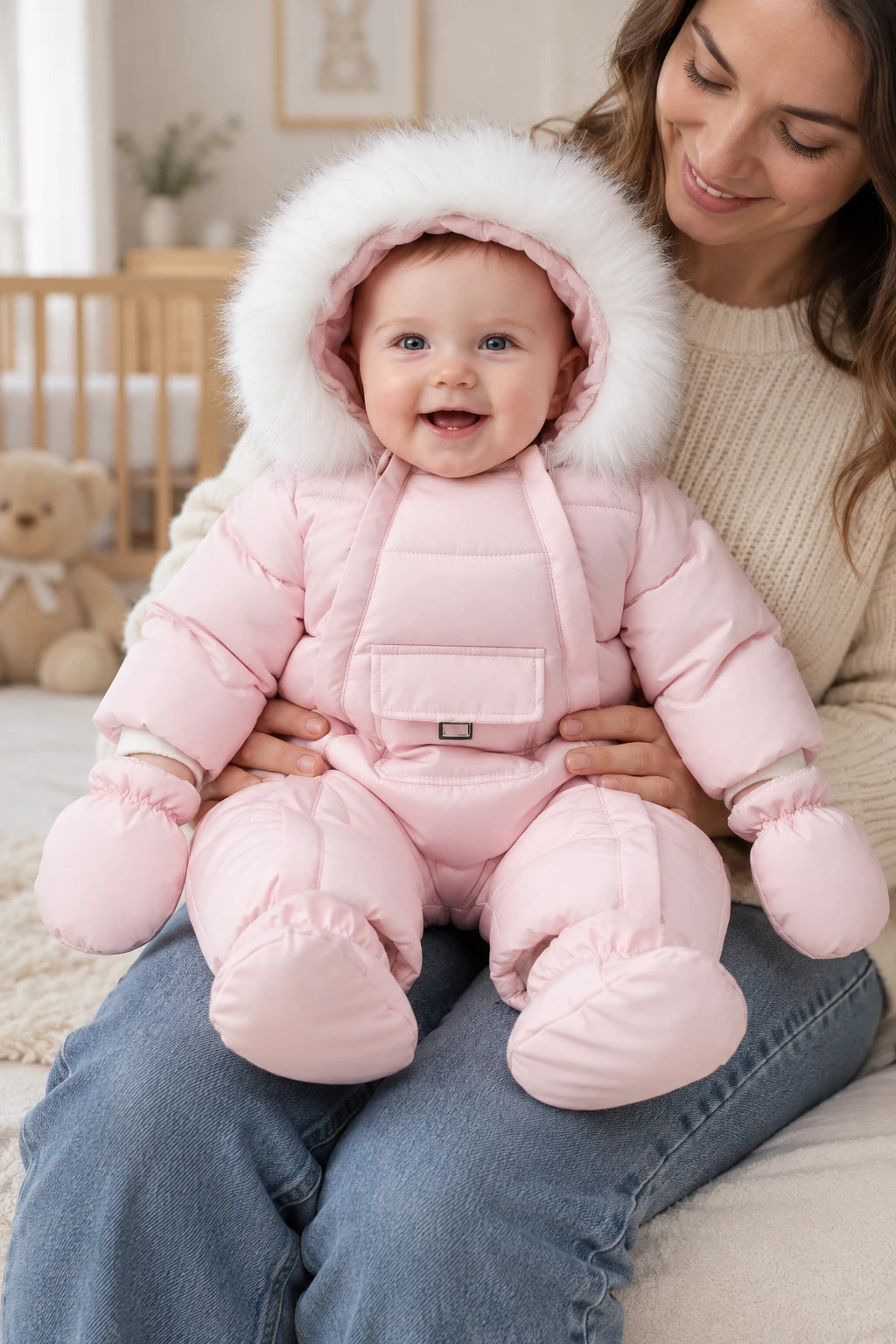 Combinaison Ski Bebe Fille - Rose