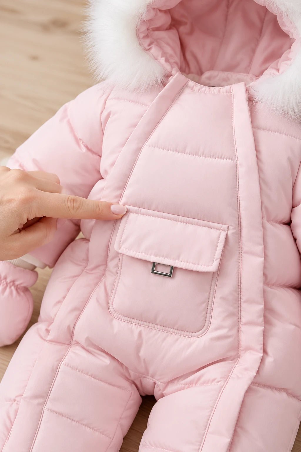 Combinaison Ski Bebe Fille - Rose