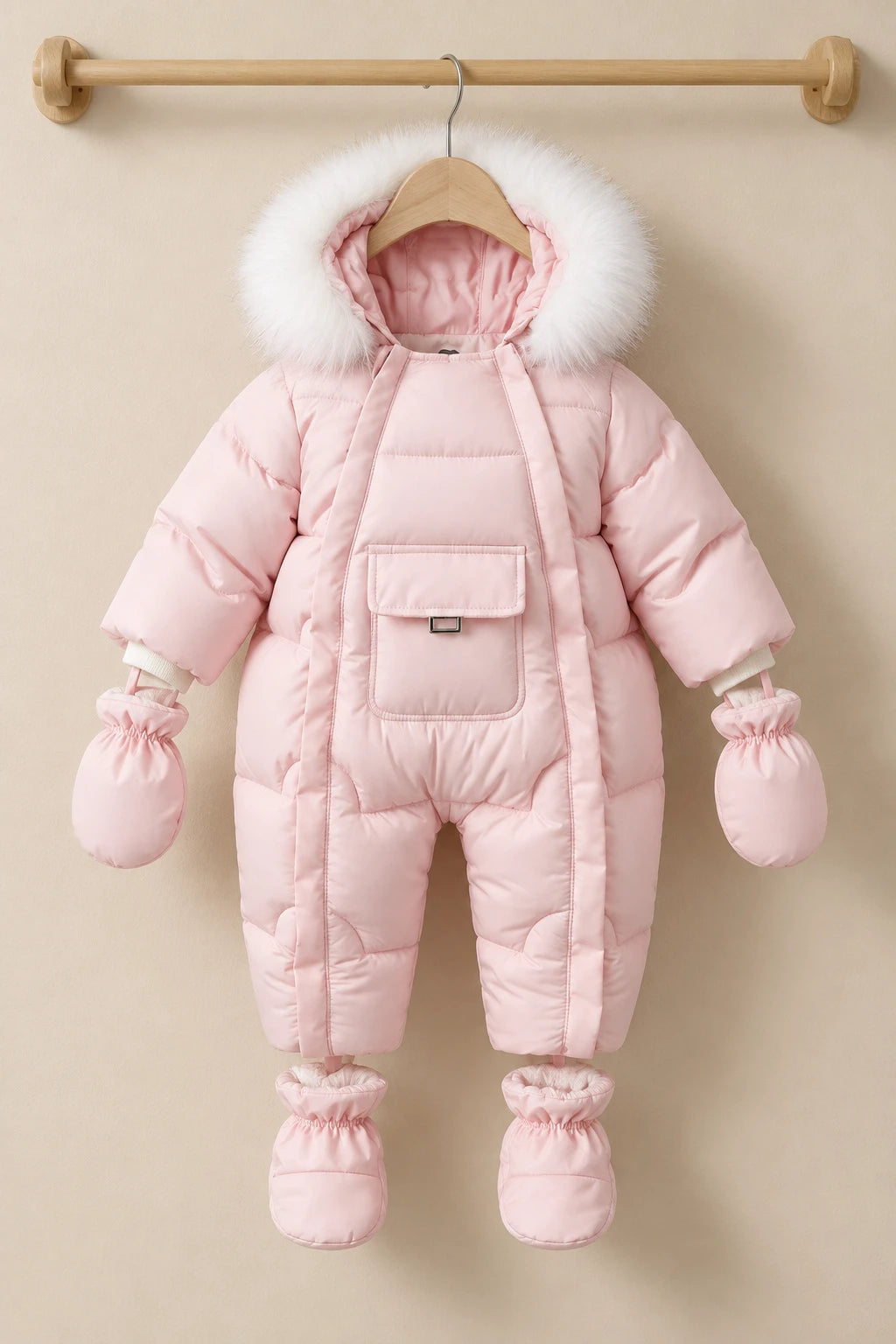 Combinaison Ski Bebe Fille - Rose