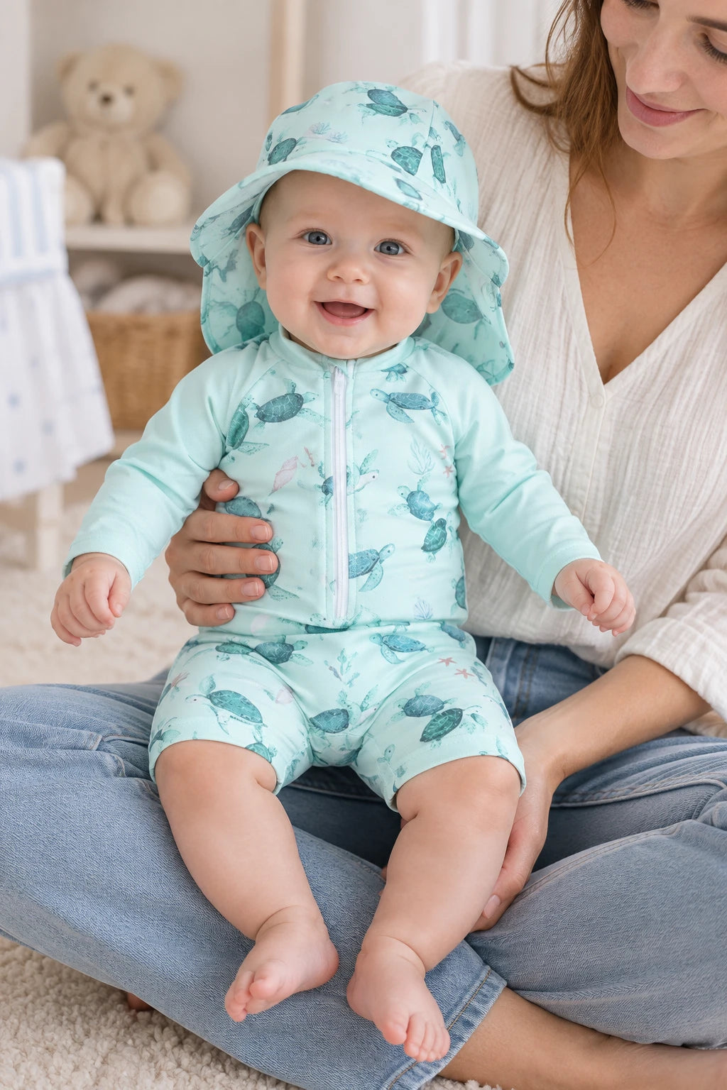 Combinaison Tortue Bebe - Bleu