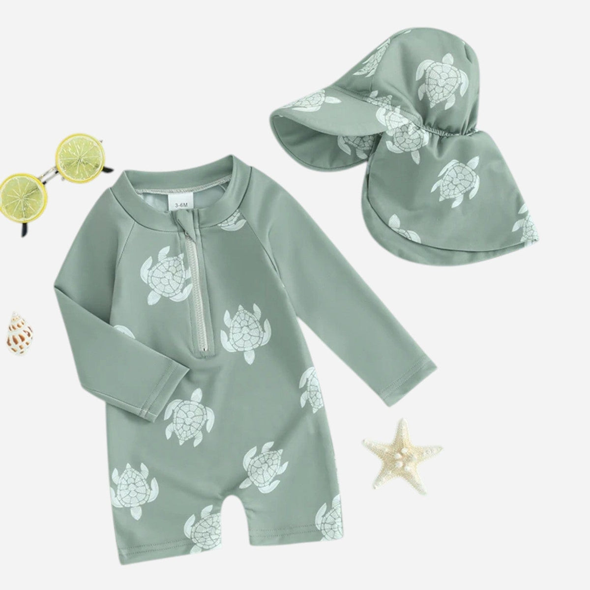 Combinaison Tortue Bebe - Vert