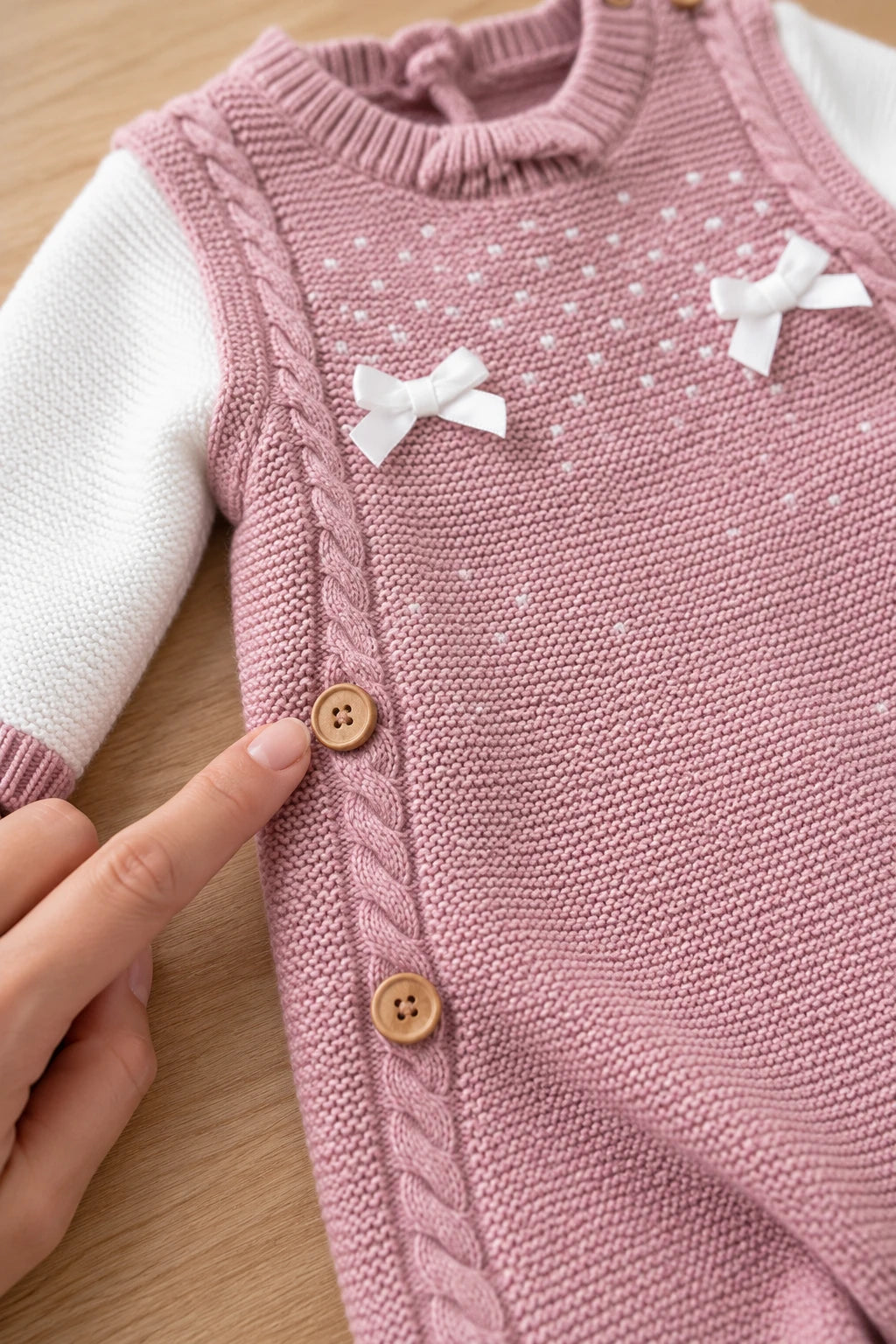 Combinaison Tricot Bébé Fille