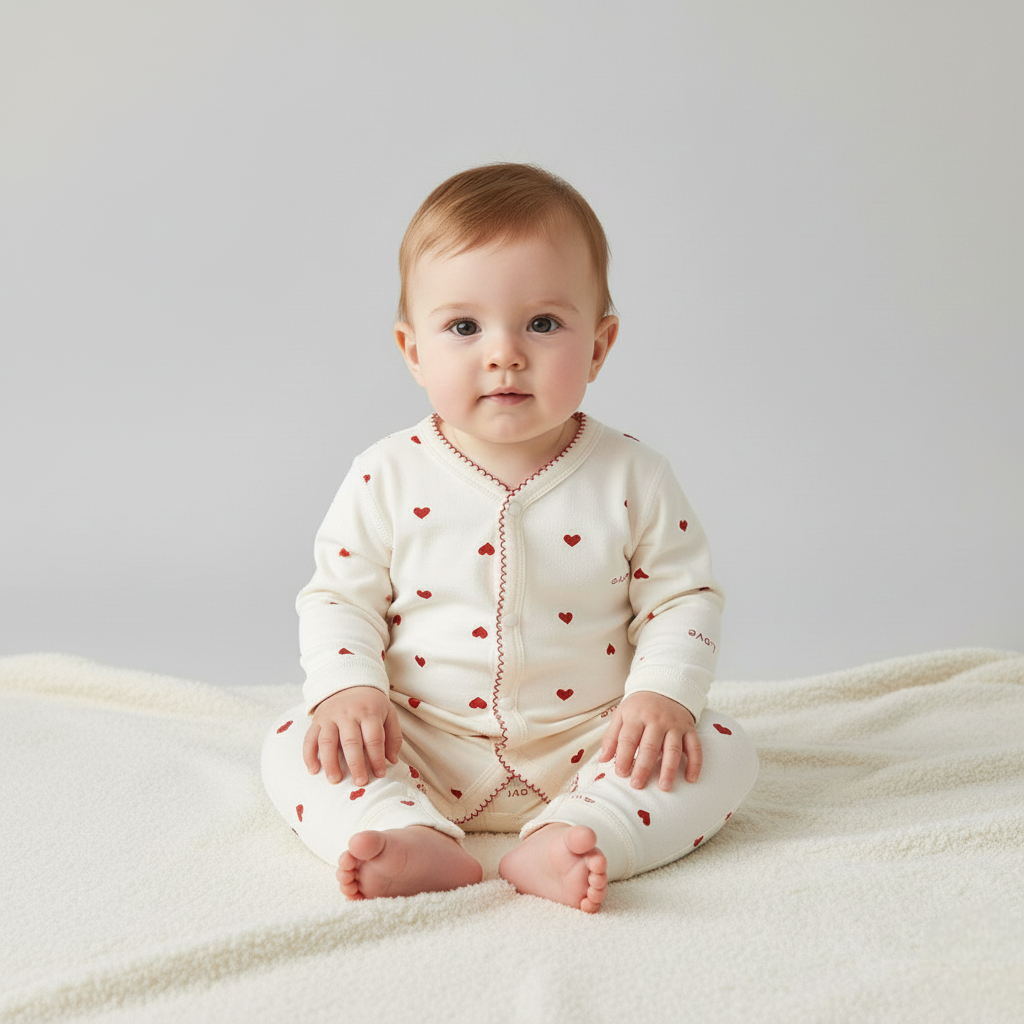 Combinaison Bebe Coeur